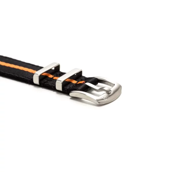 WB Original Nylon-Uhrenarmband 2-teilig - Schwarz & Orange – Bild 2