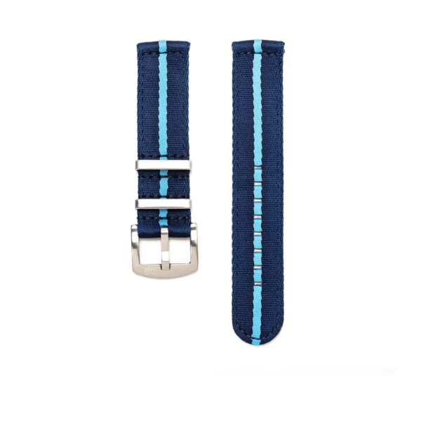 WB Original Nylon-Uhrenarmband 2-teilig - Blau & Himmelblau