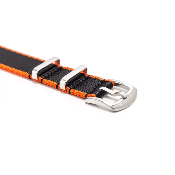 WB Original Strapazierfähiges Nylon-Uhrenarmband - Schwarz & Orange – Bild 7