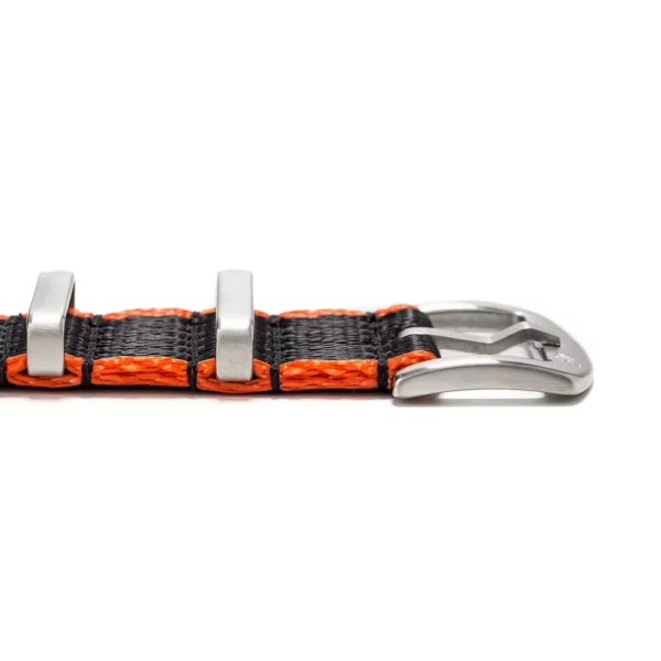 WB Original Strapazierfähiges Nylon-Uhrenarmband - Schwarz & Orange – Bild 5