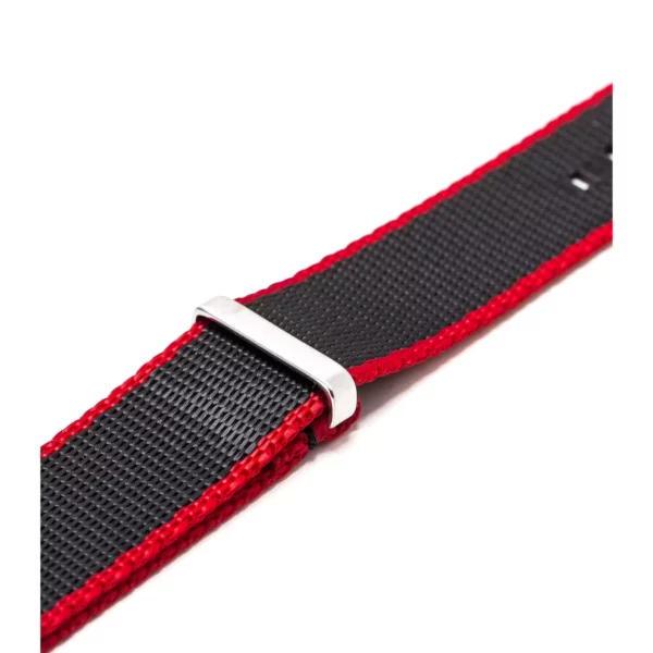 WB Original Strapazierfähiges Nylon-Uhrenarmband - Schwarz & Rot – Bild 3