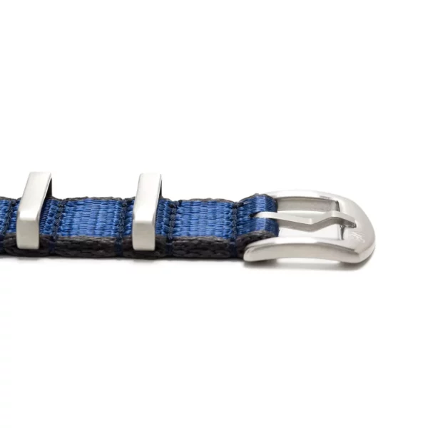 WB Original Strapazierfähiges Nylon-Uhrenarmband - Blau & Grau – Bild 3