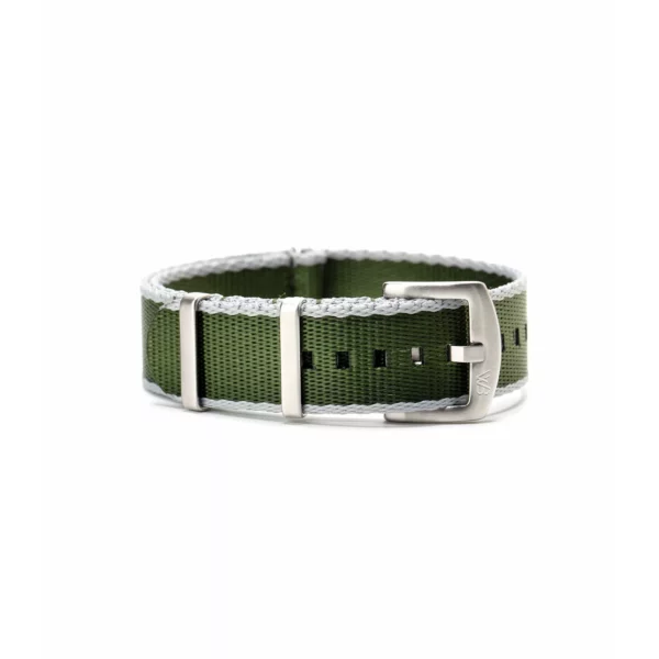 WB Original Strapazierfähiges Nylon-Uhrenarmband - Grün & Grau