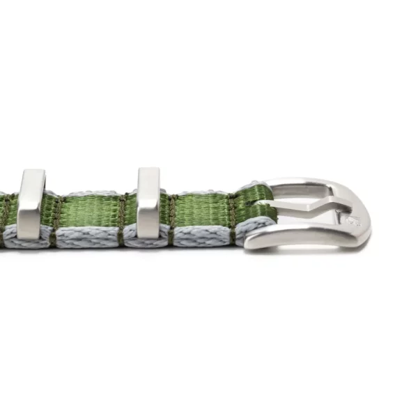 WB Original Strapazierfähiges Nylon-Uhrenarmband - Grün & Grau – Bild 2