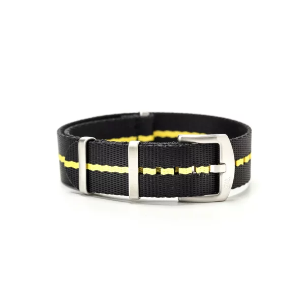 WB Original Strapazierfähiges Nylon-Uhrenarmband - Schwarz/Gelb