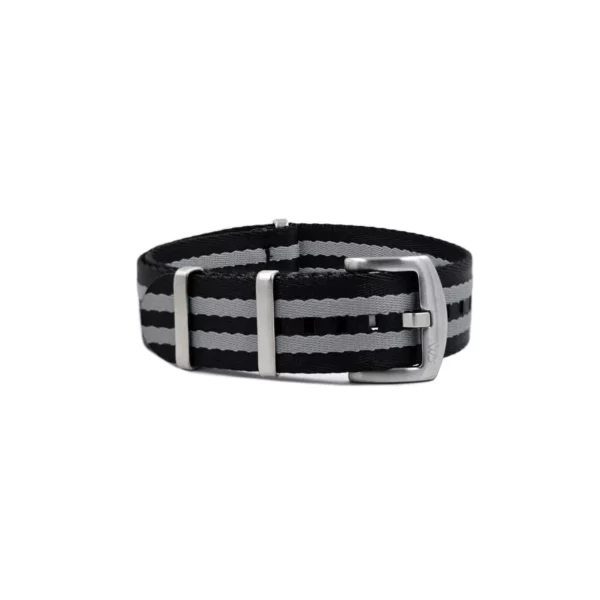 WB Original Premium Nylon-Uhrenarmband - Schwarz/Grau – Bild 4