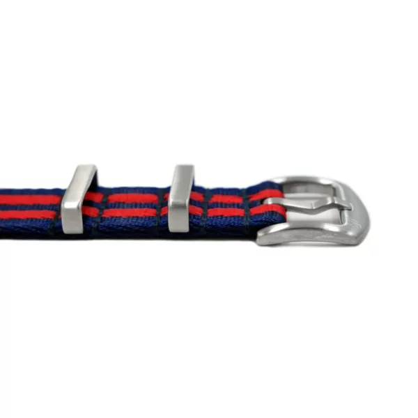 WB Original Premium Nylon-Uhrenarmband - Dunkelblau/Rot – Bild 2