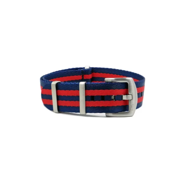 WB Original Premium Nylon-Uhrenarmband - Dunkelblau/Rot