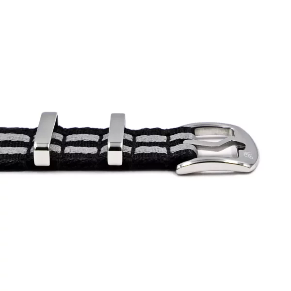 WB Original Premium Nylon-Uhrenarmband - Schwarz/Grau – Bild 2