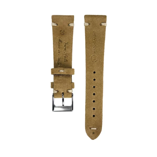WB Original Wildleder-Uhrenarmband - Vintage Beige – Bild 3