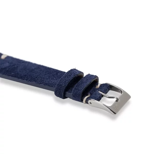 WB Original Wildleder-Uhrenarmband - Vintage Marineblau – Bild 2