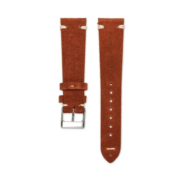 WB Original Wildleder-Uhrenarmband - Vintage Rostbraun – Bild 4
