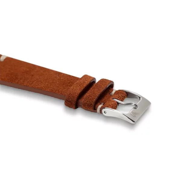 WB Original Wildleder-Uhrenarmband - Vintage Rostbraun – Bild 2