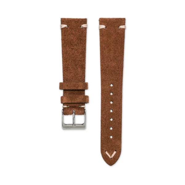 WB Original Wildleder-Uhrenarmband - Vintage Braun