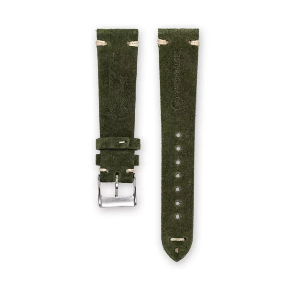 WB Original Wildleder-Uhrenarmband - Vintage Grün – Bild 3