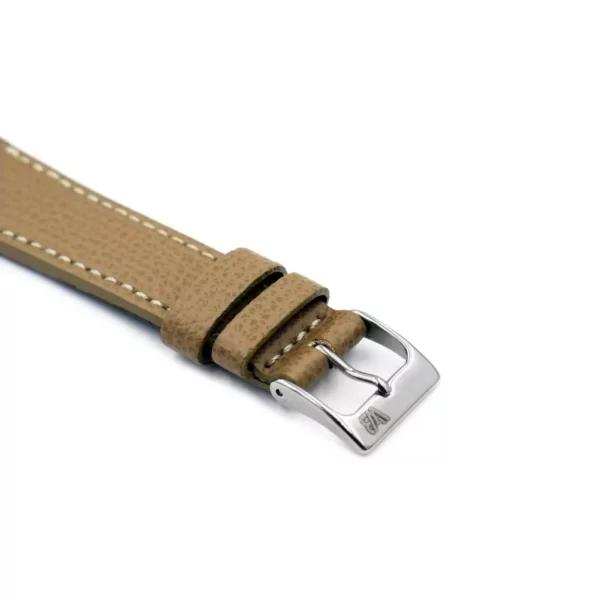 WB Original Leder-Uhrenarmband mit Strukur - Beige – Bild 2