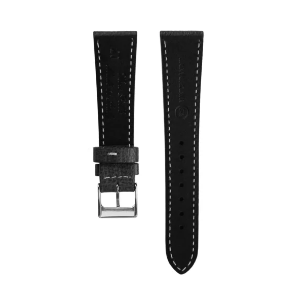 WB Original Leder-Uhrenarmband mit Strukur - Schwarz – Bild 3