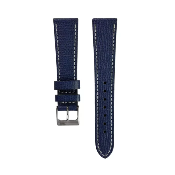 WB Original Leder-Uhrenarmband mit Strukur - Nachtblau