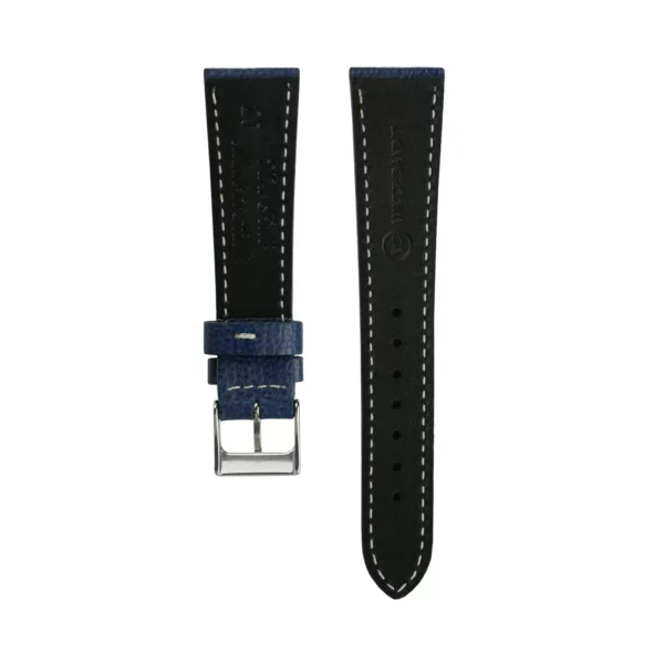 WB Original Leder-Uhrenarmband mit Strukur - Nachtblau – Bild 3