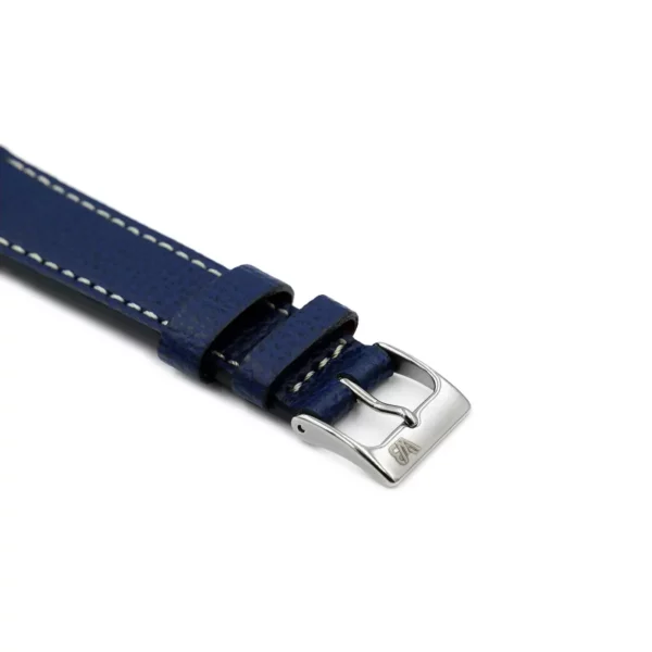 WB Original Leder-Uhrenarmband mit Strukur - Nachtblau – Bild 2