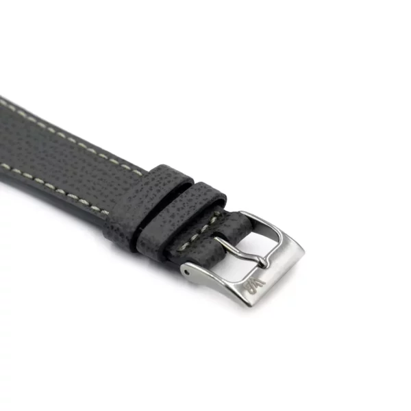 WB Original Leder-Uhrenarmband mit Strukur - Dunkelgrau – Bild 2