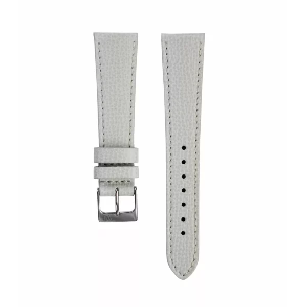 WB Original Leder-Uhrenarmband mit Strukur - Hellgrau