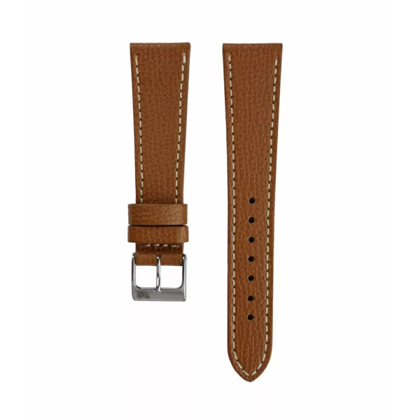 WB Original Leder-Uhrenarmband mit Strukur - Hellbraun