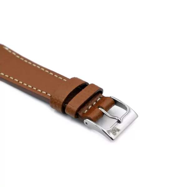 WB Original Leder-Uhrenarmband mit Strukur - Hellbraun – Bild 2