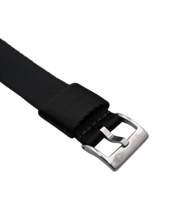 Jelsdal Vintage Military Nylon Uhrenarmband (einteilig) - Schwarz – Bild 2