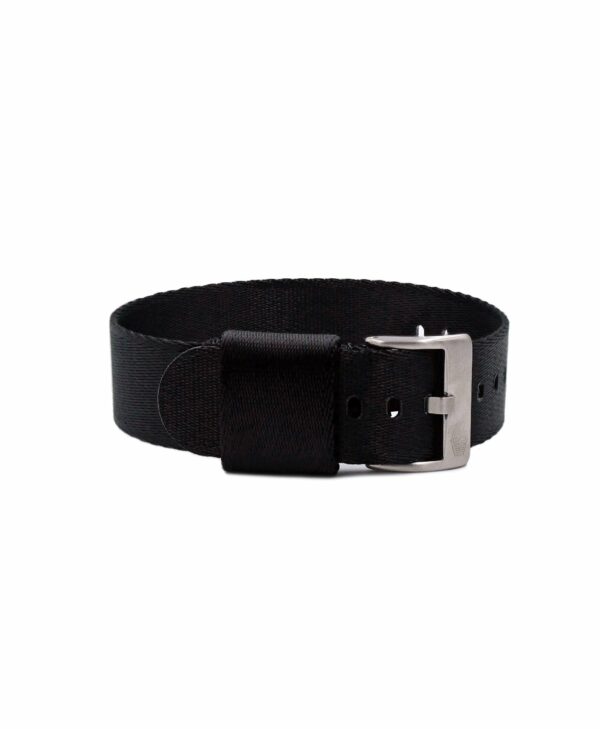 Jelsdal Vintage Military Nylon Uhrenarmband (einteilig) - Schwarz