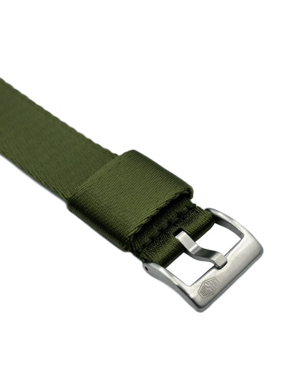 Jelsdal Vintage Military Nylon Uhrenarmband (einteilig) - Grün – Bild 2