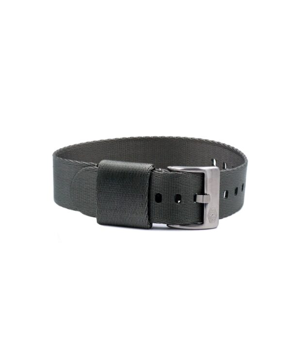 Jelsdal Vintage Military Nylon Uhrenarmband (einteilig) - Grau