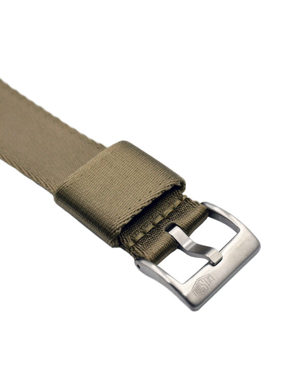 Jelsdal Vintage Military Nylon Uhrenarmband (einteilig) - Khaki – Bild 2