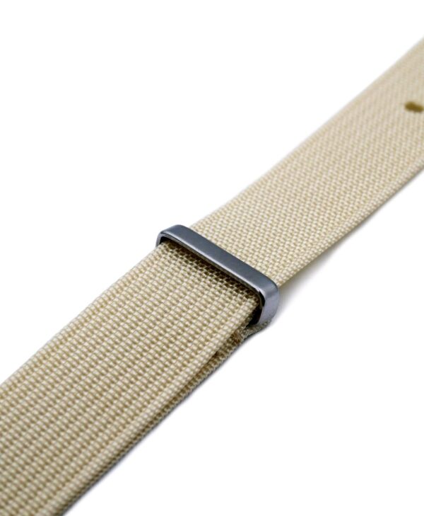 WB Original Geripptes Nylon-Uhrenarmband - Beige – Bild 2