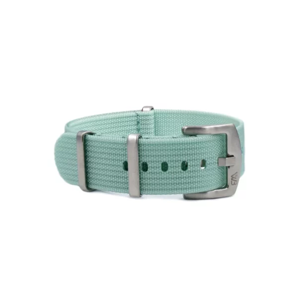 WB Original Geripptes Nylon-Uhrenarmband - Eisblau