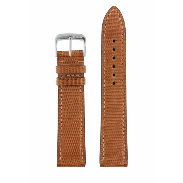 RIOS1931 Allure - Uhrenarmband aus Eidechsenleder (220) - Cognac – Bild 2