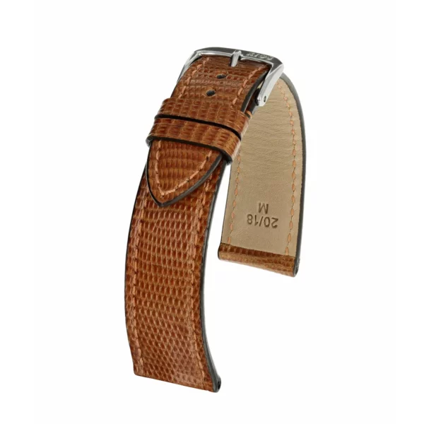 RIOS1931 Allure - Uhrenarmband aus Eidechsenleder (220) - Cognac
