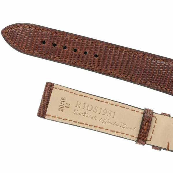 RIOS1931 Allure - Uhrenarmband aus Eidechsenleder (220) - Mahagoni – Bild 4