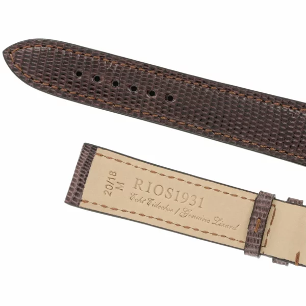 RIOS1931 Allure - Uhrenarmband aus Eidechsenleder (220) - Mokka – Bild 4
