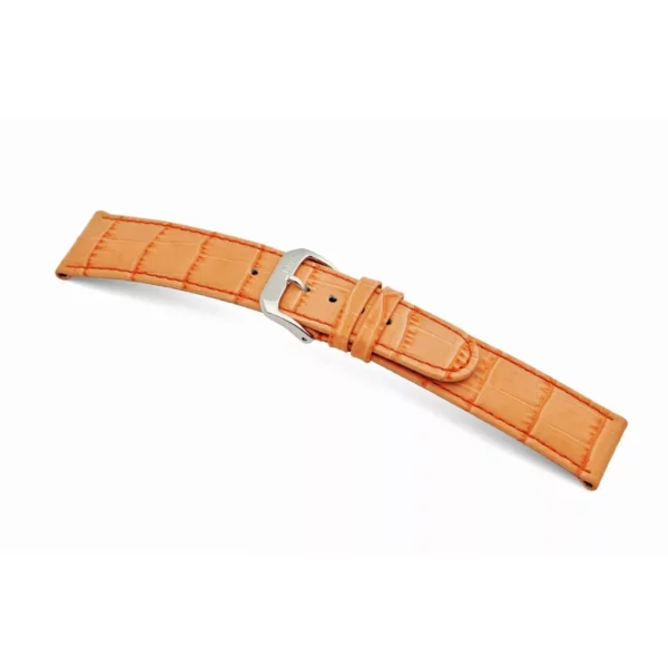 RIOS1931 Argentina - Uhrenarmband mit Alligatorennarbung geprägt (49) - Orange