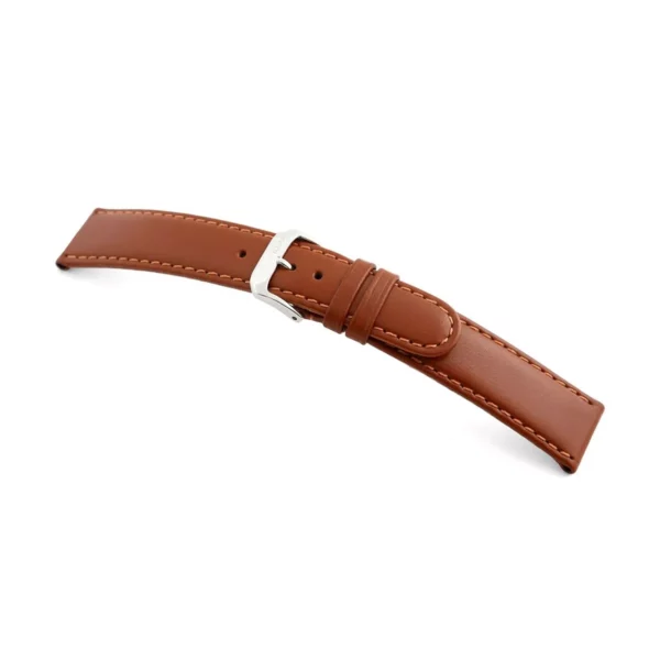 RIOS1931 Arizona - Uhrenarmband aus Sattelleder (46) - Cognac