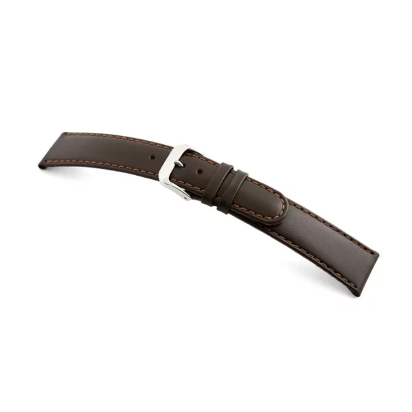 RIOS1931 Arizona - Uhrenarmband aus Sattelleder (46S) - Mokka