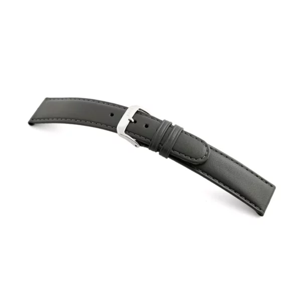 RIOS1931 Arizona - Uhrenarmband aus Sattelleder (46) - Steingrau