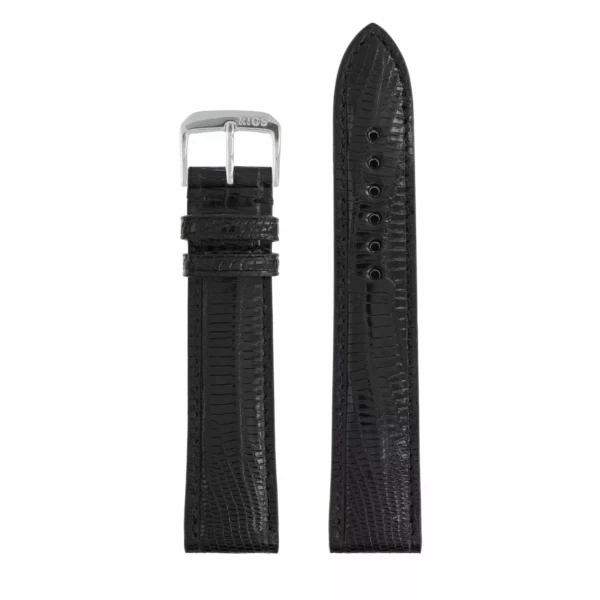 RIOS1931 Avenue - Uhrenarmband aus Teju-Eidechsenleder (222) - Schwarz – Bild 2