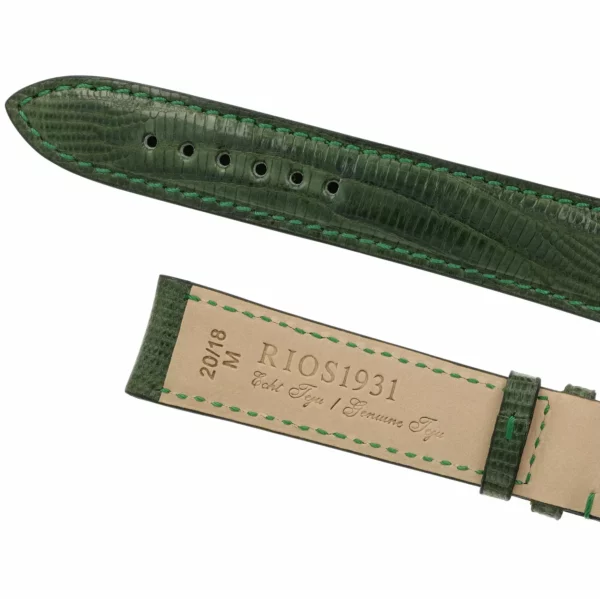 RIOS1931 Avenue - Uhrenarmband aus Teju-Eidechsenleder (222) - Forstgrün – Bild 4