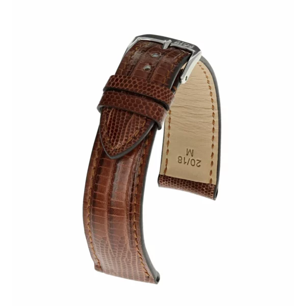 RIOS1931 Avenue - Uhrenarmband aus Teju-Eidechsenleder (222) - Mahagoni