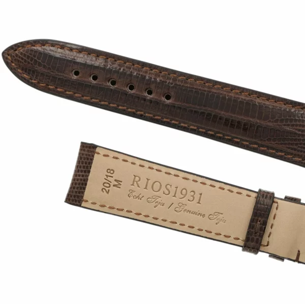 RIOS1931 Avenue - Uhrenarmband aus Teju-Eidechsenleder (222) - Mokka – Bild 4