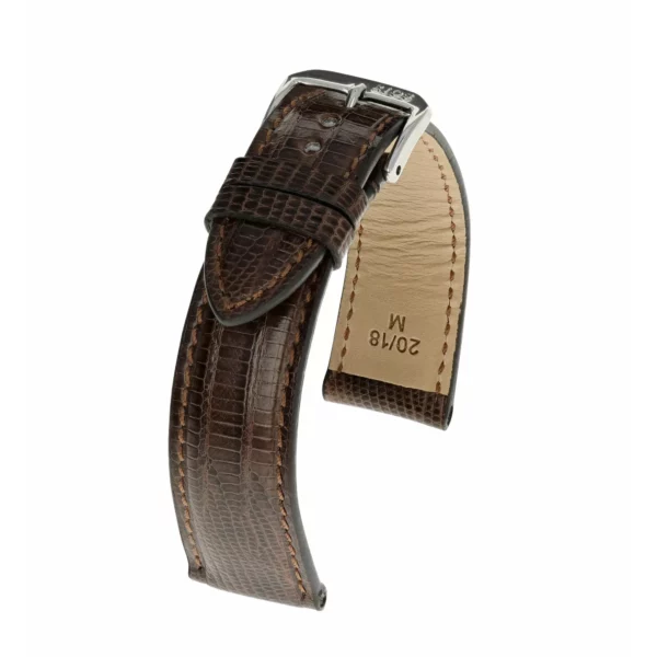 RIOS1931 Avenue - Uhrenarmband aus Teju-Eidechsenleder (222) - Mokka