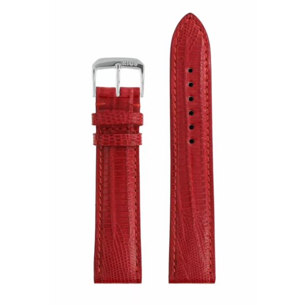 RIOS1931 Avenue - Uhrenarmband aus Teju-Eidechsenleder (222) - Rot – Bild 2