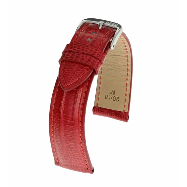 RIOS1931 Avenue - Uhrenarmband aus Teju-Eidechsenleder (222) - Rot